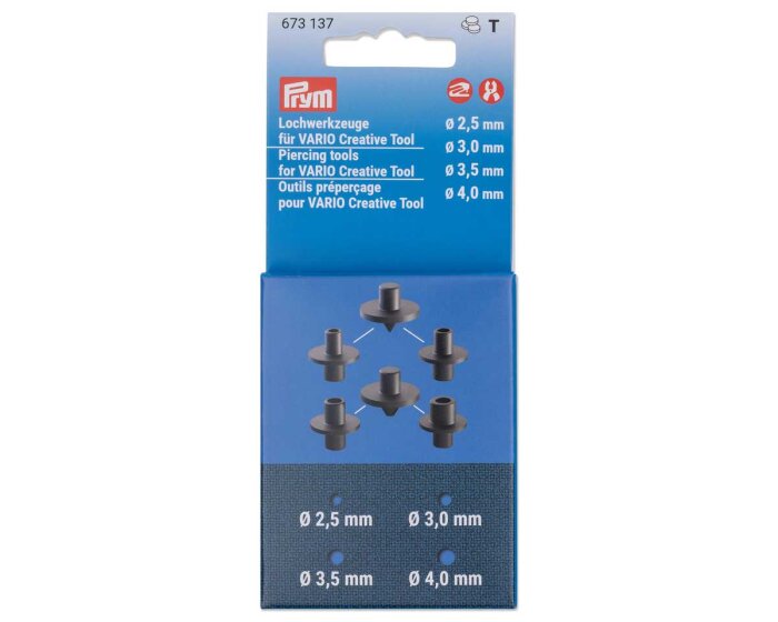 Lochwerkzeuge für Vario Creative Tool, 2,5 bis 4 mm, Prym