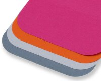 Köper-Patches zum Reparieren oder Upcycling, 4 Stück, orange-pink-weiß-grau, Prym
