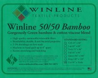 50 cm Reststück Volumenvlies GREEN BAMBOO & COTTON, 2,40 m breit, Winline
