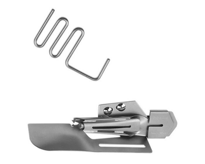 Doppelfaltschrägbinder mit Führungsrechen für Coverlockmaschinen, 30 mm, baby lock