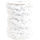 95 cm Reststück Jersey-Rüschenband aus Baumwolle, einfarbig weiß