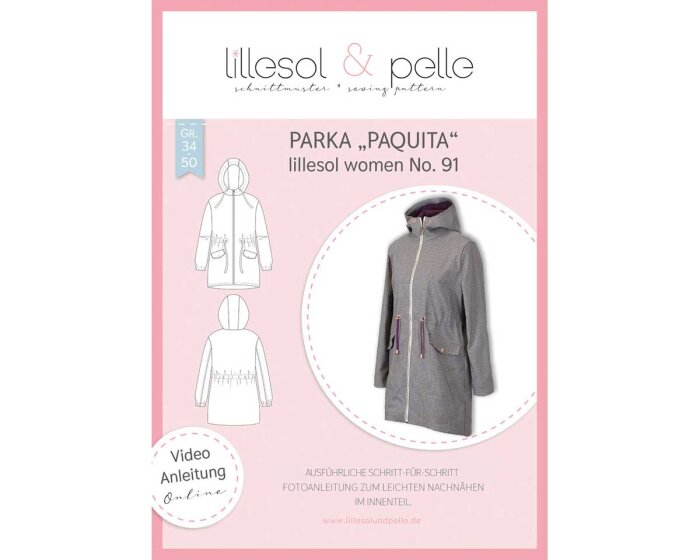 Damen-Schnittmuster Parka PAQUITA, lillesol women No.91