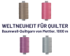 Maschinen-Quiltgarn SILK FINISH COTTON No.40, 1000 m, Mettler