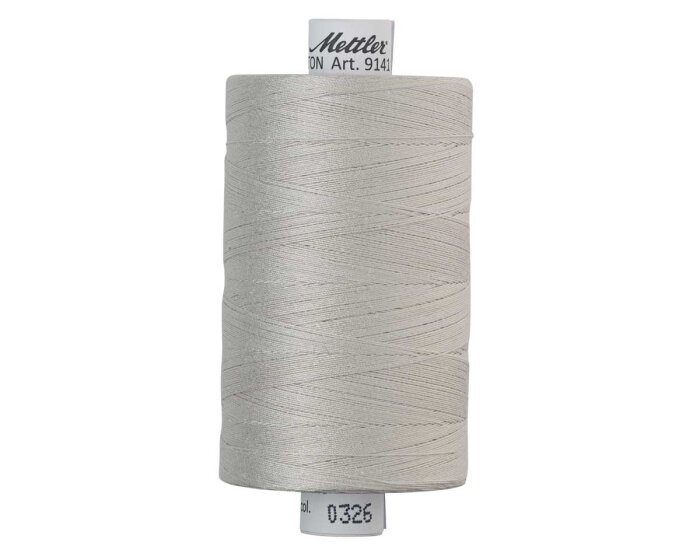 Maschinen-Quiltgarn SILK FINISH COTTON No.40, 1000 m, Mettler 0326