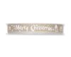 4 m Dekoband MERRY CHRISTMAS, 15 mm, natur