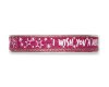 4 m Dekoband I WISH YOU A MERRY CHRISTMAS, 15 mm, pink