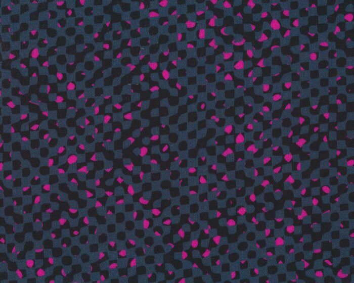 Viskosestoff FALL GRIDS, Rauten, fuchsia-schwarz, Thorsten Berger