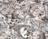 65-cm-Rapport Italienischer Seiden-Chiffon COLDEYES, Schnee-Leoparden, grau