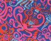 50 cm Reststück Patchworkstoff OCTOPUS, Kraken, blau-pink, Kaffe Fassett