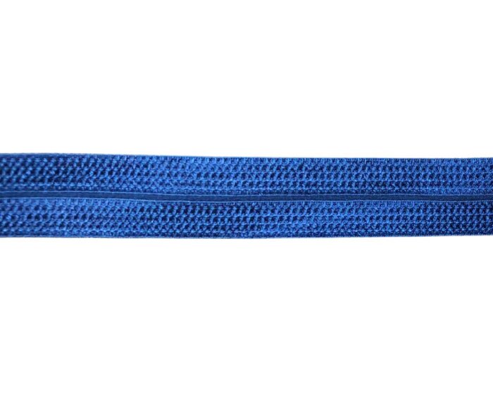 Elastisches Einfassband JACQUARD, einfarbig, 20 mm marineblau