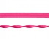 Elastisches Einfassband JACQUARD, einfarbig, 20 mm fuchsia