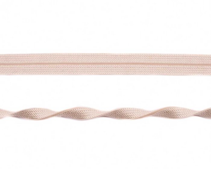 Elastisches Einfassband JACQUARD, einfarbig, 20 mm beige