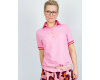 70 cm Reststück Baumwoll-Piqué POLO ME UNI, rosa, Albstoffe