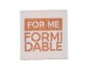 Metallic-Web-Etikett FOR ME FORMIDABLE, terracotta, Bohin