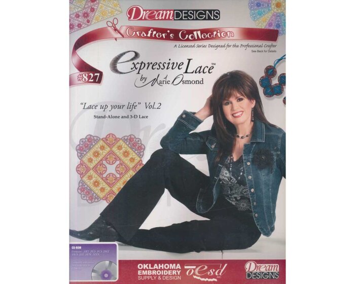 Stickmotiv-CD EXPRESSIVE LACE, Marie Osmond, Crafters Collection