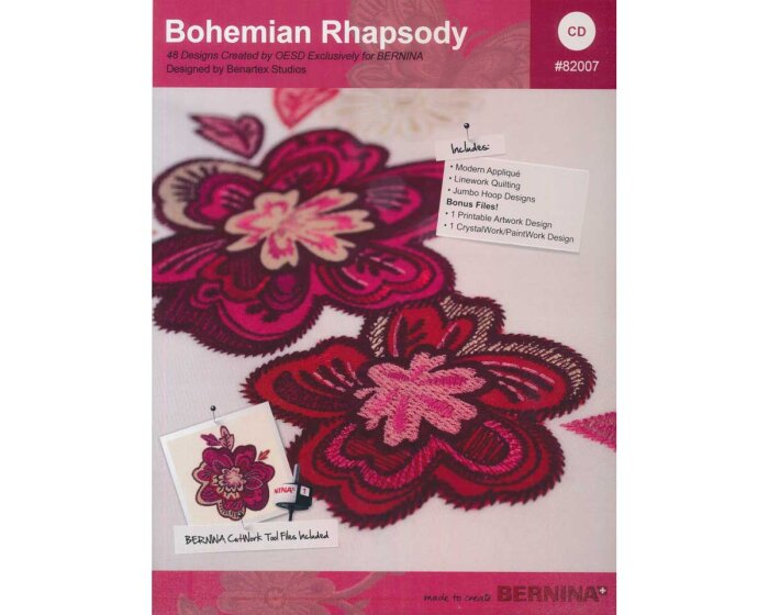 Stickmotiv-CD BOHEMIAN RHAPSODY, Bernina, Benartex Studios