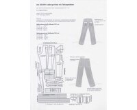 Schnittmuster KNIELANGE HOSE MIT TEILUNGSNÄHTEN,...