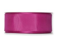 3 m Taftband mit Drahtkanten, 40 mm, fuchsia