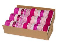 10 m Organzaband CHIFFON, 10 mm, fuchsia