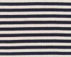 Baumwoll-Rippenjersey RIP STRIPE, breite Streifen, dunkelblau, Hilco